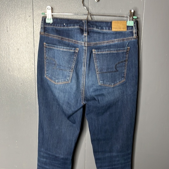 America Eagle Super Hi-Rise Dark blue Jegging Size 2 long - Picture 8 of 8